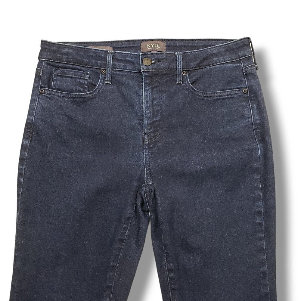 NYDJ‎ Ami Skinny Jeans Womens 6 Mid Rise Lift Tuck Dark Wash - Picture 2 of 7